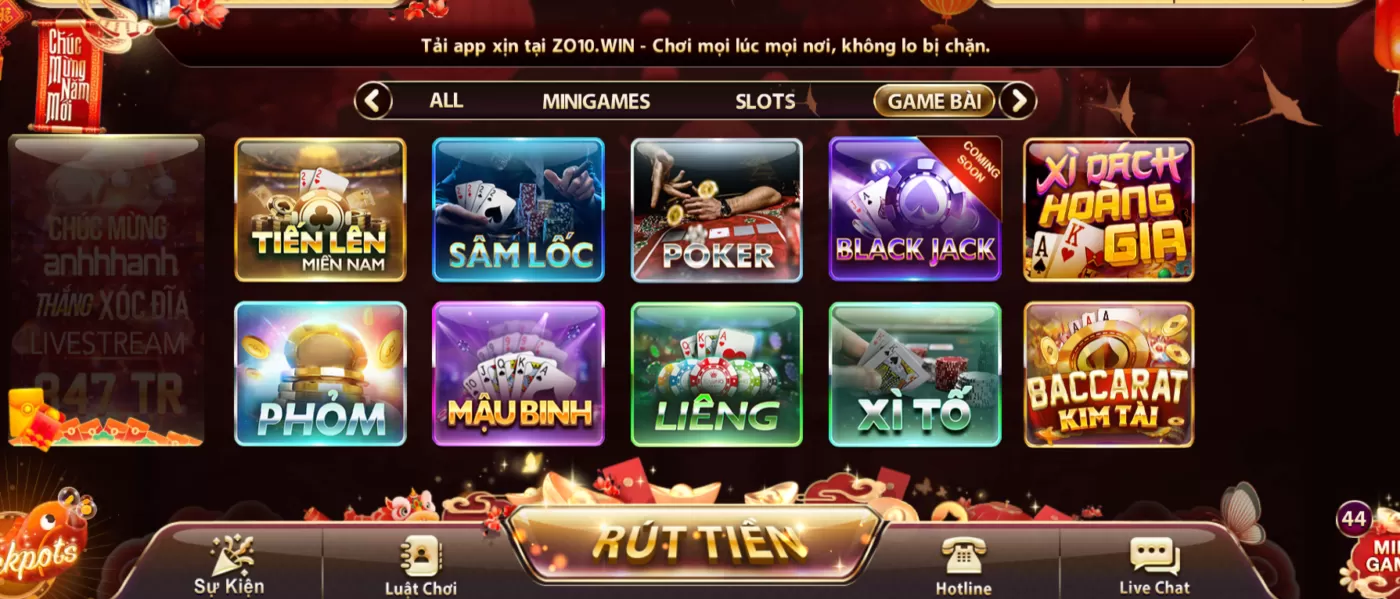 Game bài đổi thưởng đã tay tại cổng game Zowin Game bài đổi thưởng đã tay tại cổng game Zowin